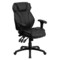 Emma and Oliver High Back Leather Multifunction Executive Swivel Ergonomic Office Chair with Lumbar Support Knob with Arms